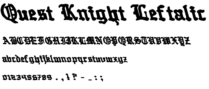 Quest Knight Leftalic police